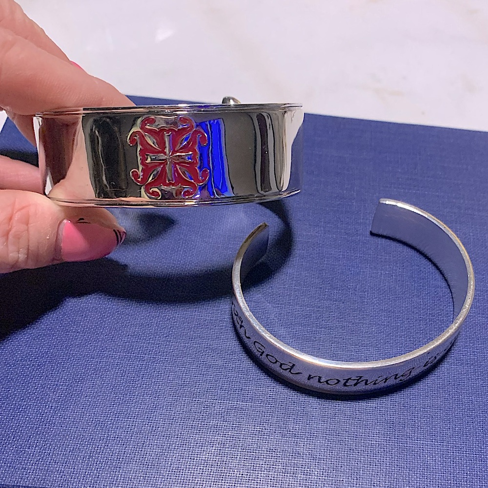 Rustic Cuff- Motivational Bracelets Silver- For A… - image 2